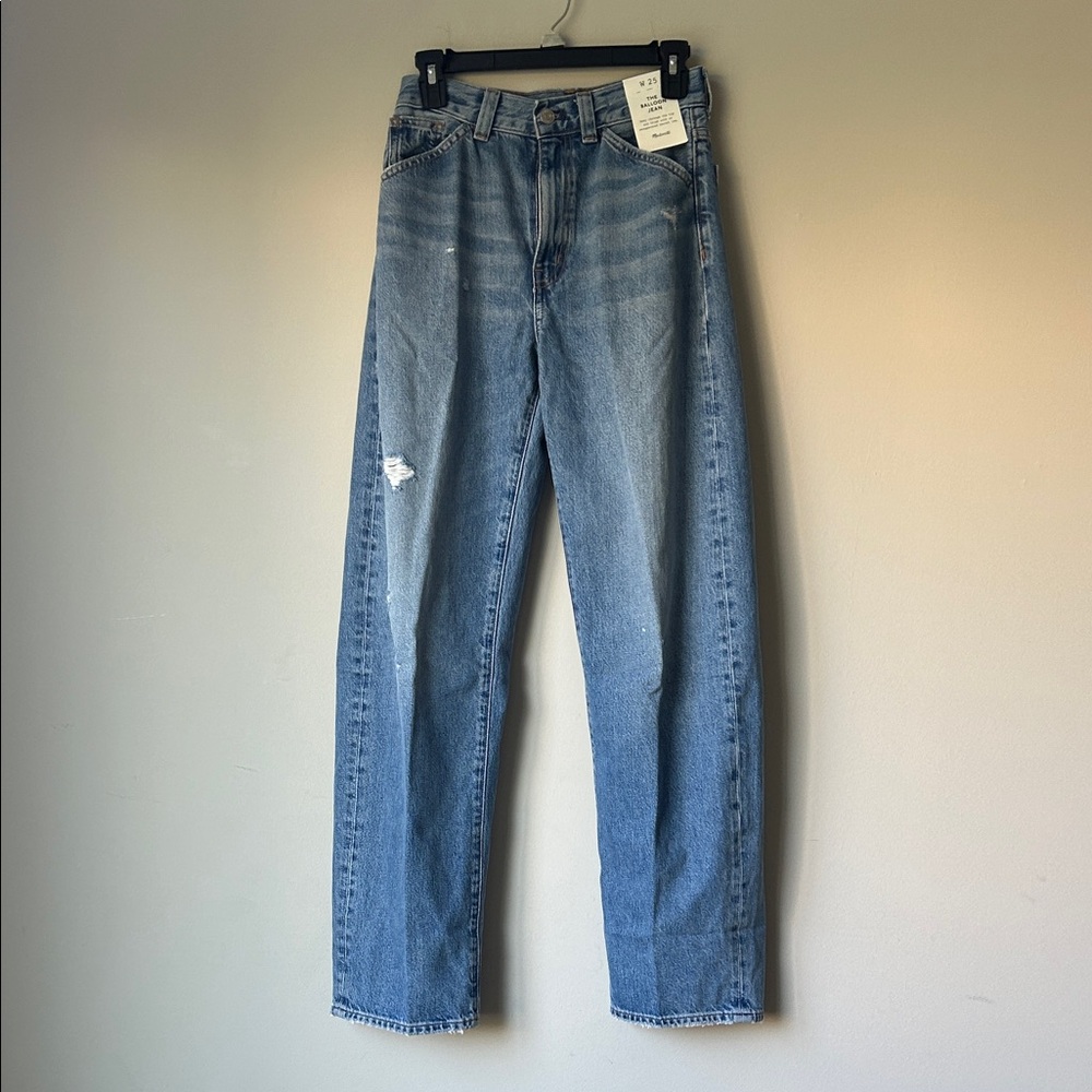 Madewell Balloon Jean in Dobbins Wash Size 25 NWT